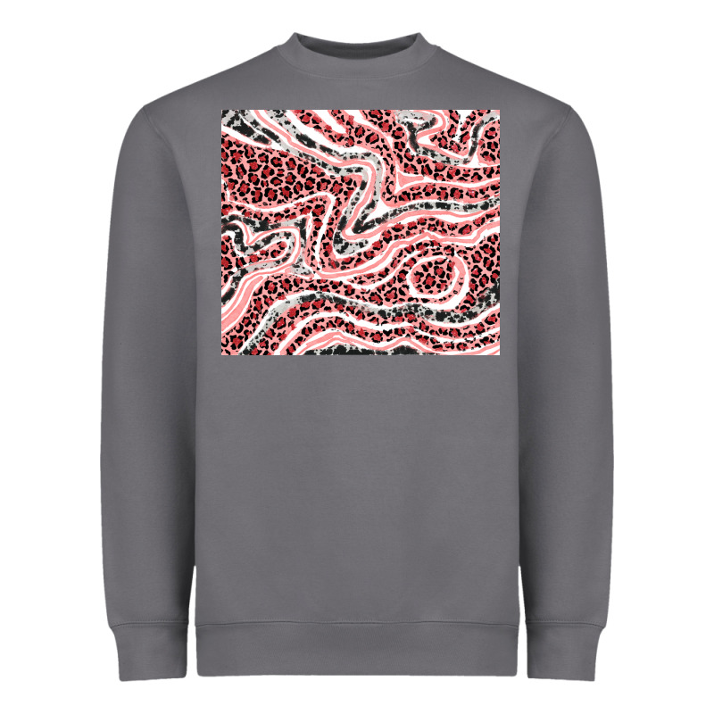 Pinky Leopard And Cowhide Valentine's Day Heavyweight Sweatshirt by RanaPortraitStore | Teevron