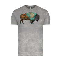 Cloud Rock aztec bison Vintage Tee - RanaPortraitStore