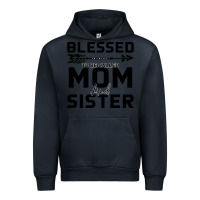 Navy Blessed Mom And Sister Urban Hoodie - Bettercallsaul