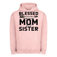 Pigment Salmon Blessed Mom And Sister Urban Hoodie - Bettercallsaul