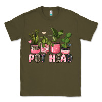 Army Green pot head plants Classic Tee - JahusDesignShop
