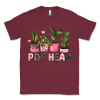 Burgundy pot head plants Classic Tee - JahusDesignShop