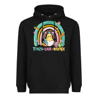 Black teach love inspire rainbow Heavyweight Hoodie - MaliasSmallBusiness