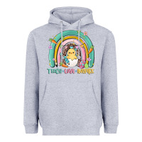 Heather Grey teach love inspire rainbow Heavyweight Hoodie - MaliasSmallBusiness