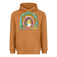 Meerkat teach love inspire rainbow Heavyweight Hoodie - MaliasSmallBusiness