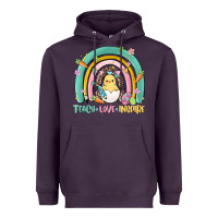 Plum teach love inspire rainbow Heavyweight Hoodie - MaliasSmallBusiness