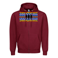 Burgundy armed forces day soldier Zipper Hoodie - Artiststas
