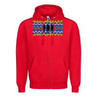 Red armed forces day soldier Zipper Hoodie - Artiststas