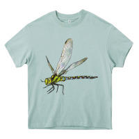 Arona Blue And Yellow Dragonfly Heavy Core Tee - LillyAllenDesigns