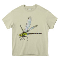Mossy Blue And Yellow Dragonfly Heavy Core Tee - LillyAllenDesigns