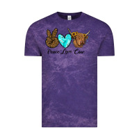 Cloud Purple peace love cow Vintage Tee - RanaPortraitStore