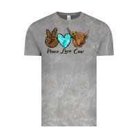 Cloud Rock peace love cow Vintage Tee - RanaPortraitStore