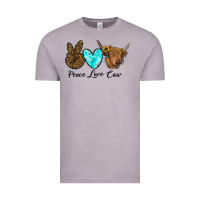 Vintage Zinc peace love cow Vintage Tee - RanaPortraitStore