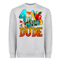 Heather Grey 4th grade dude Heavyweight Sweatshirt - texasbilliewilder
