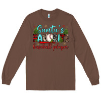 Chestnut santa s favorite baseball player Long Sleeve Tee - JahusDesignShop