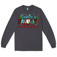 Smoke santa s favorite baseball player Long Sleeve Tee - JahusDesignShop