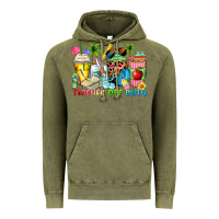Vintage Olive teacher off duty coffee cups Vintage Hoodie - Zillion Design Studio