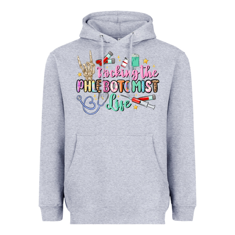 Rocking The Phlebotomist Life Heavyweight Hoodie by MaliasSmallBusiness | Teevron