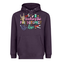 Plum rocking the phlebotomist life Heavyweight Hoodie - MaliasSmallBusiness