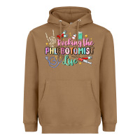 Toasted Coconut rocking the phlebotomist life Heavyweight Hoodie - MaliasSmallBusiness