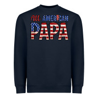 Navy all American papa Heavyweight Sweatshirt - Zillion Design Studio