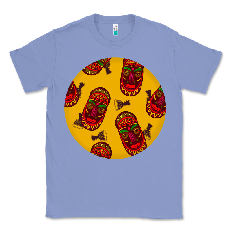 African Masks Round Earrings 5 Classic Tee by BundleAndBundleShop | Teevron