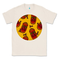 Natural african masks round earrings 5 Classic Tee - BundleAndBundleShop