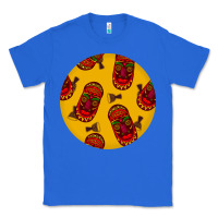 True Royal african masks round earrings 5 Classic Tee - BundleAndBundleShop