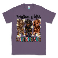 Lavender everything is better with dachshunds Classic Tee - JahusDesignShop