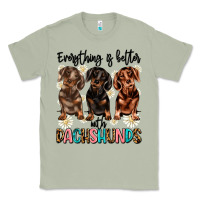 Matcha everything is better with dachshunds Classic Tee - JahusDesignShop
