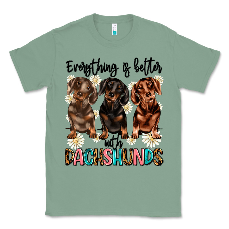 Everything Is Better With Dachshunds Classic Tee by JahusDesignShop | Teevron