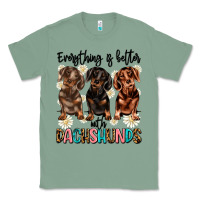 Sage everything is better with dachshunds Classic Tee - JahusDesignShop