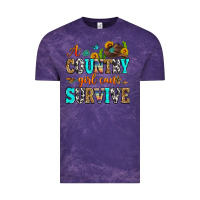 Cloud Purple a country girl can survive Vintage Tee - Zillion Design Studio