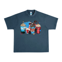 Midnight Navy usa coffee cups Urban Heavy Tee - Zillion Design Studio