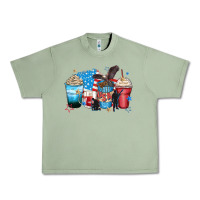 Oil Green usa coffee cups Urban Heavy Tee - Zillion Design Studio