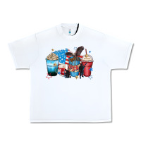 White usa coffee cups Urban Heavy Tee - Zillion Design Studio