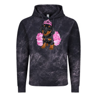 Cloud Black Balerina Dachshund With Tutu Vintage Hoodie - RanaPortraitStore
