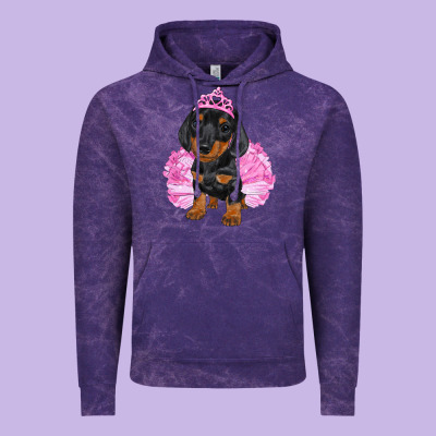 Vintage Hoodie Balerina Dachshund With Tutu