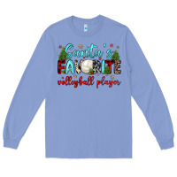 Colony Blue santa s favorite volleyball player Long Sleeve Tee - JahusDesignShop