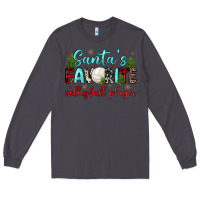 Smoke santa s favorite volleyball player Long Sleeve Tee - JahusDesignShop