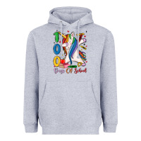 Heather Grey 100 days of school Heavyweight Hoodie - MaliasSmallBusiness
