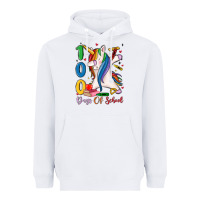 White 100 days of school Heavyweight Hoodie - MaliasSmallBusiness