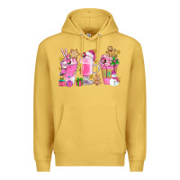 Antique Gold Pink Christmas Coffee Cups Bbs Premium Hoodie - BundleAndBundleShop
