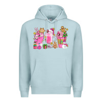 Blue Mist Pink Christmas Coffee Cups Bbs Premium Hoodie - BundleAndBundleShop