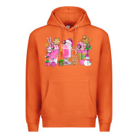 Carrot Pink Christmas Coffee Cups Bbs Premium Hoodie - BundleAndBundleShop