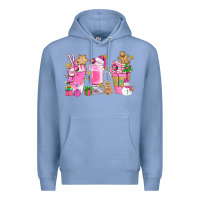 Colony Blue Pink Christmas Coffee Cups Bbs Premium Hoodie - BundleAndBundleShop