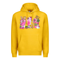 Lemon Pink Christmas Coffee Cups Bbs Premium Hoodie - BundleAndBundleShop