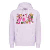 Lilac Pink Christmas Coffee Cups Bbs Premium Hoodie - BundleAndBundleShop