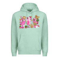Seafoam Pink Christmas Coffee Cups Bbs Premium Hoodie - BundleAndBundleShop