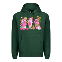 Sports Green Pink Christmas Coffee Cups Bbs Premium Hoodie - BundleAndBundleShop